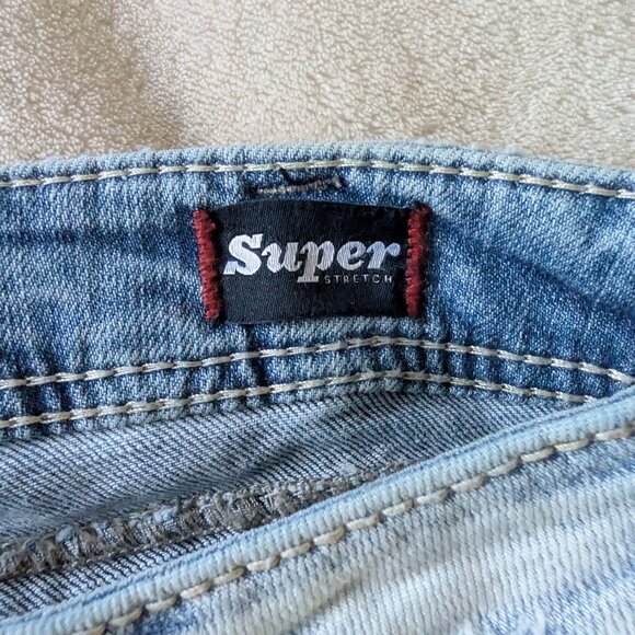 Silver light wash Tuesday low boot cut jeans - authentic 2000's jeans - Picture 10 of 11